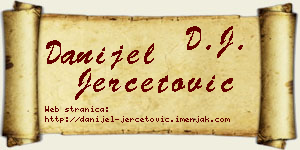 Danijel Jerčetović vizit kartica